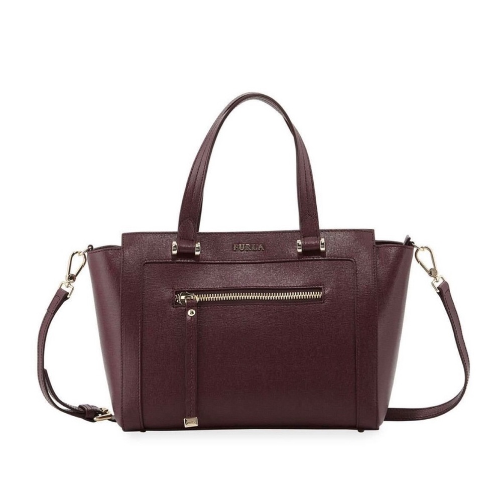 Furla Ginevra Medium Leather Satchel Bag